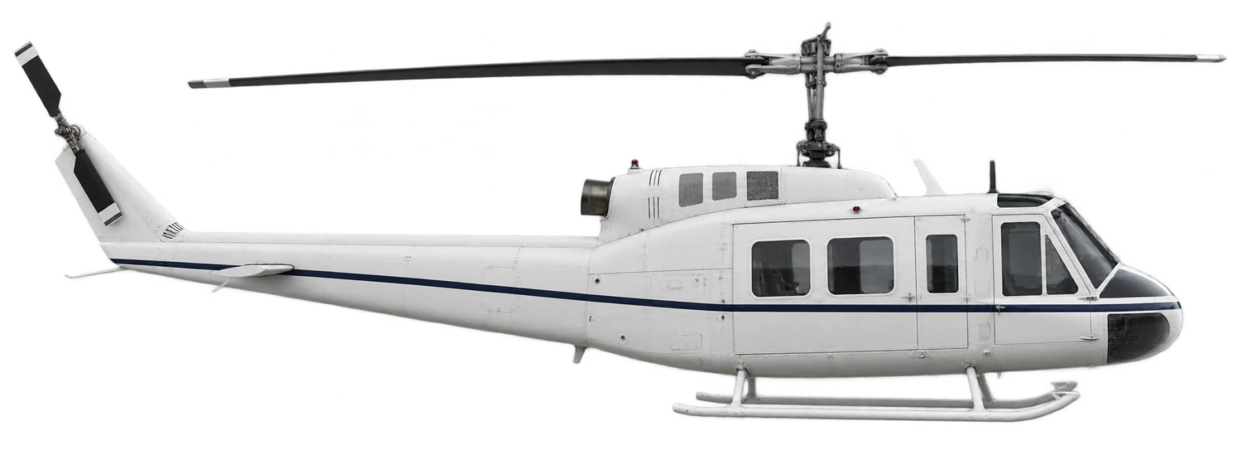 Bell 205A-1 side profile illustration