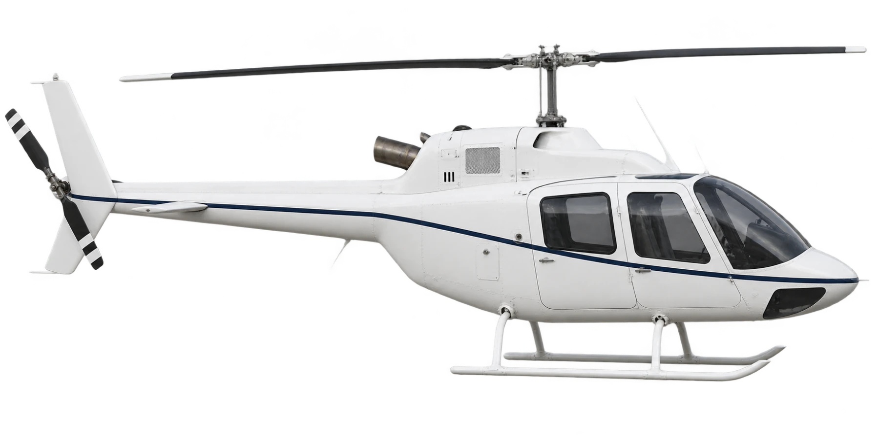 Bell 206B3 JetRanger III side profile illustration