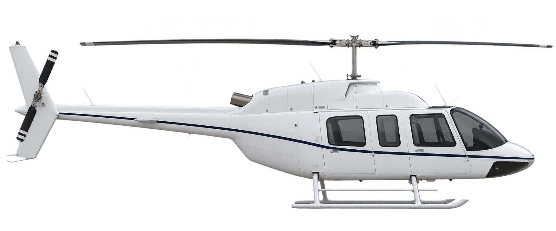 Bell 206L LongRanger side profile illustration
