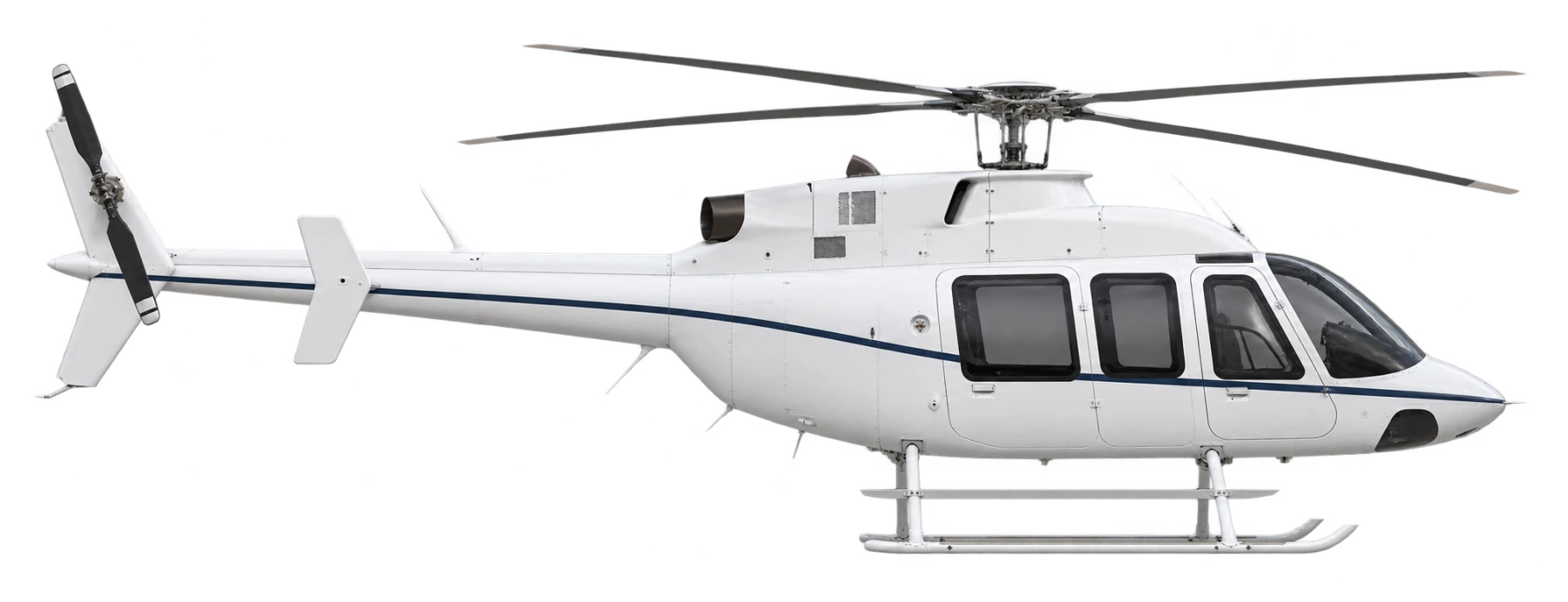 Bell 407 side profile illustration