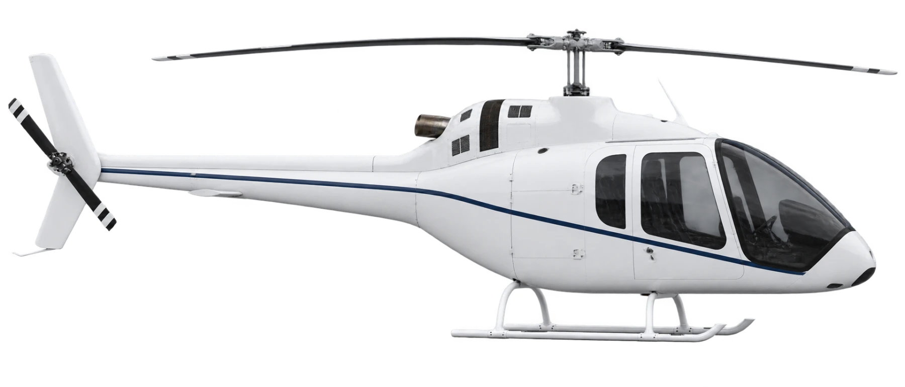 Bell 505 Jet Ranger X side profile illustration