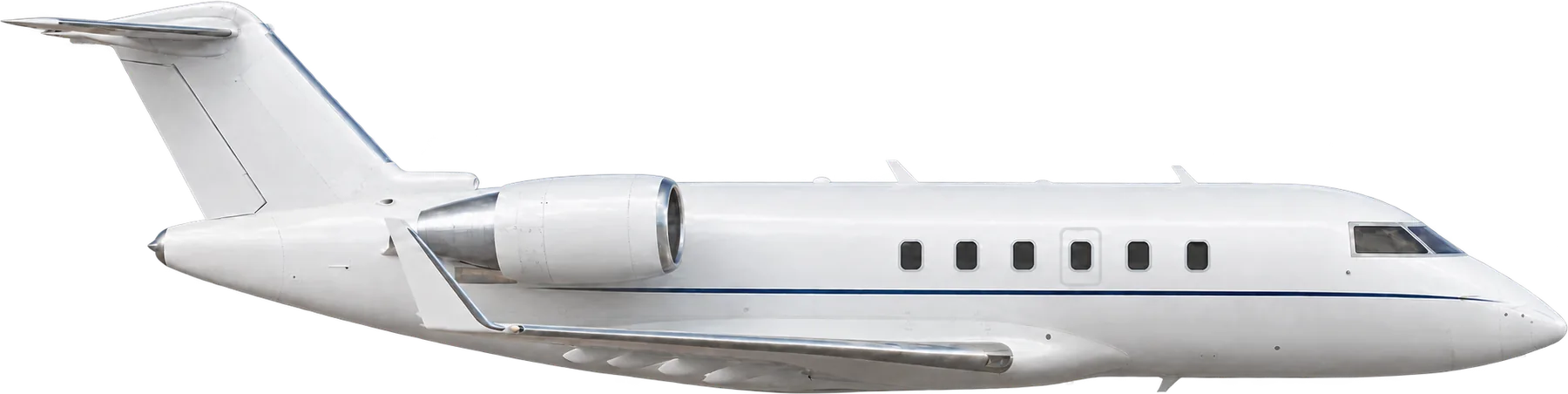 Bombardier Challenger 604 side profile illustration