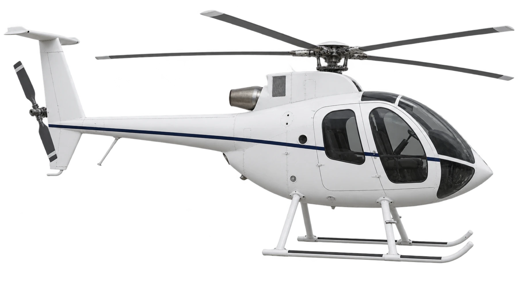 MD 500E side profile illustration