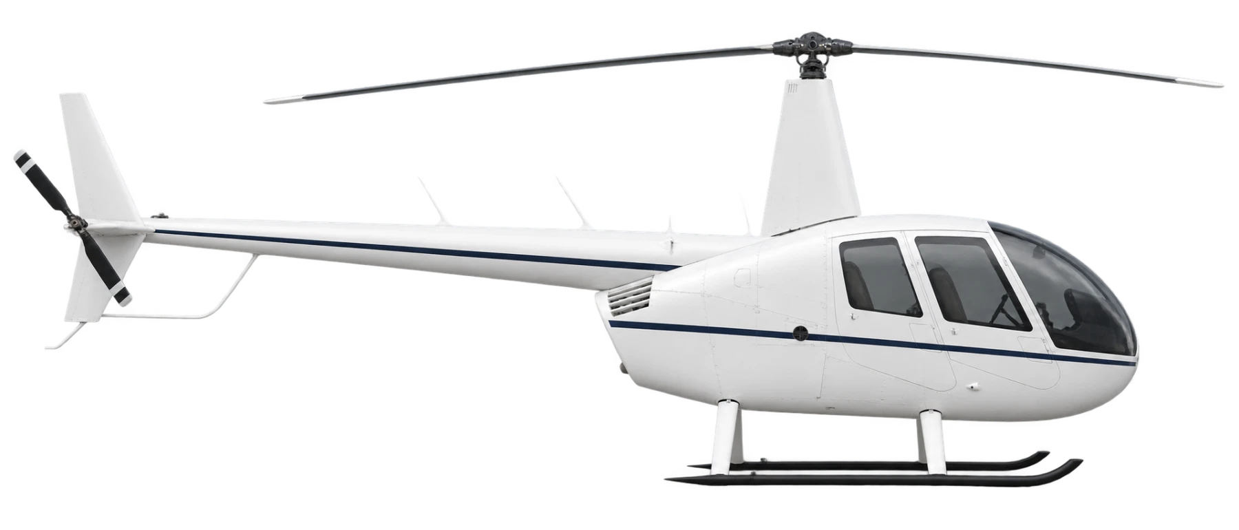 Robinson R44 Raven II side profile illustration