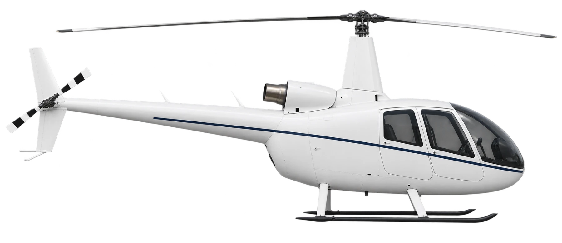 Robinson R66 side profile illustration