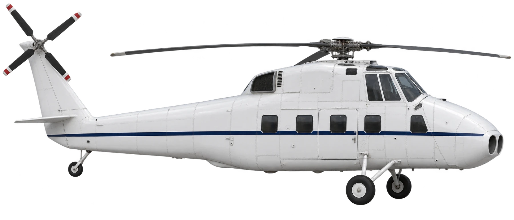 Sikorsky S-58T side profile illustration