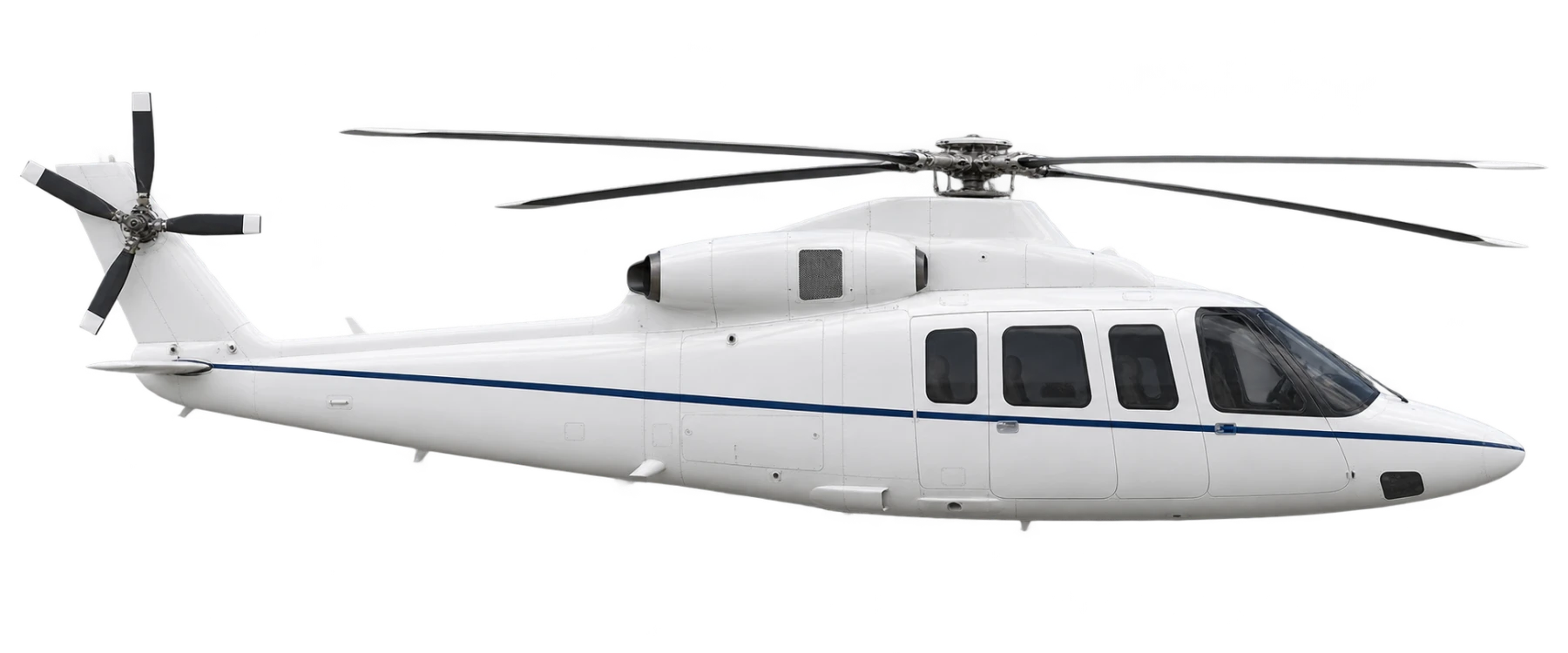Sikorsky S-76C++ side profile illustration