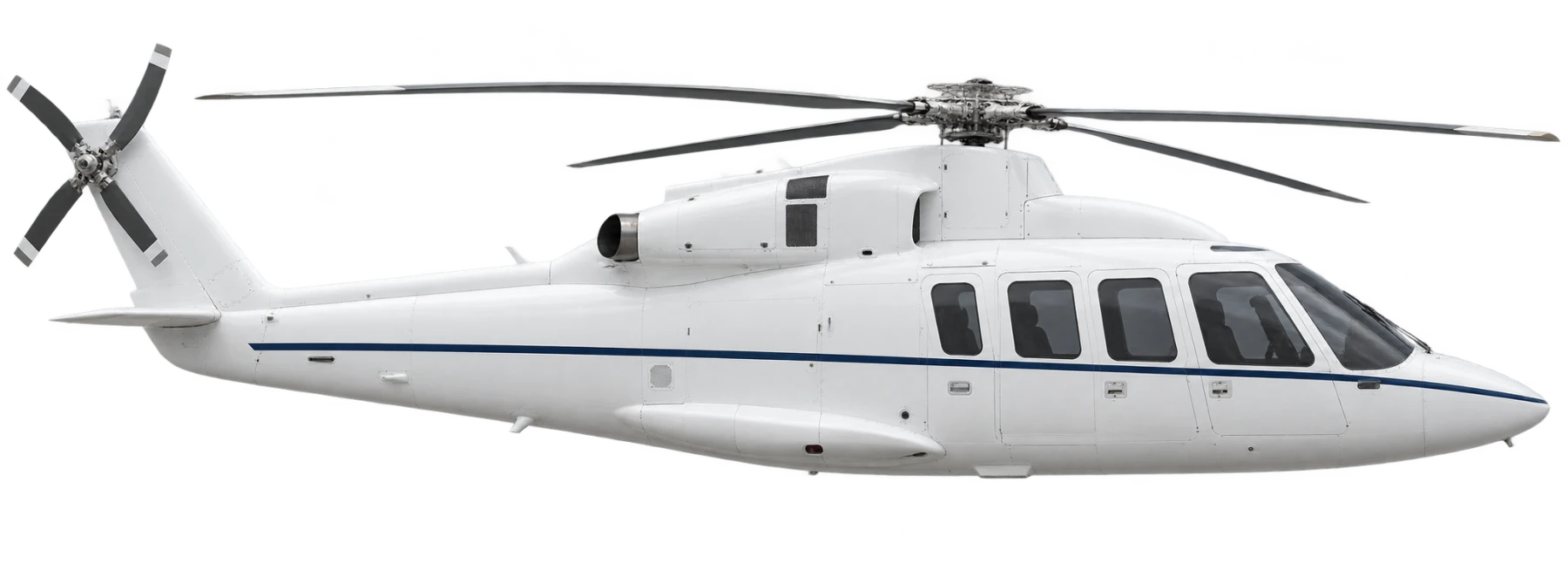 Sikorsky S-76D side profile illustration