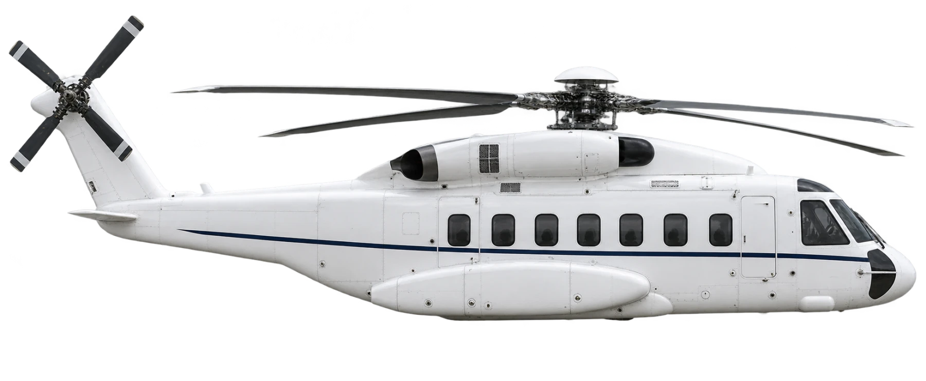 Sikorsky S-92 side profile illustration