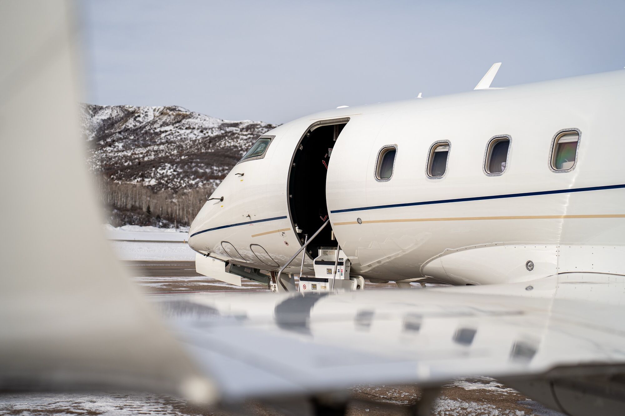 CRAFT Challenger 300 N251FT on a mountain ramp, door open