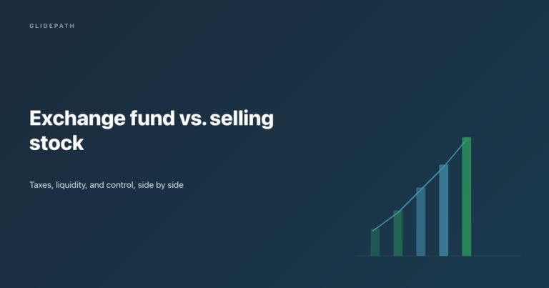 exchange fund vs selling stock
