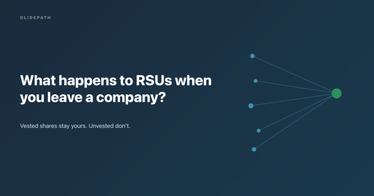 what happens to rsus when you leave a company